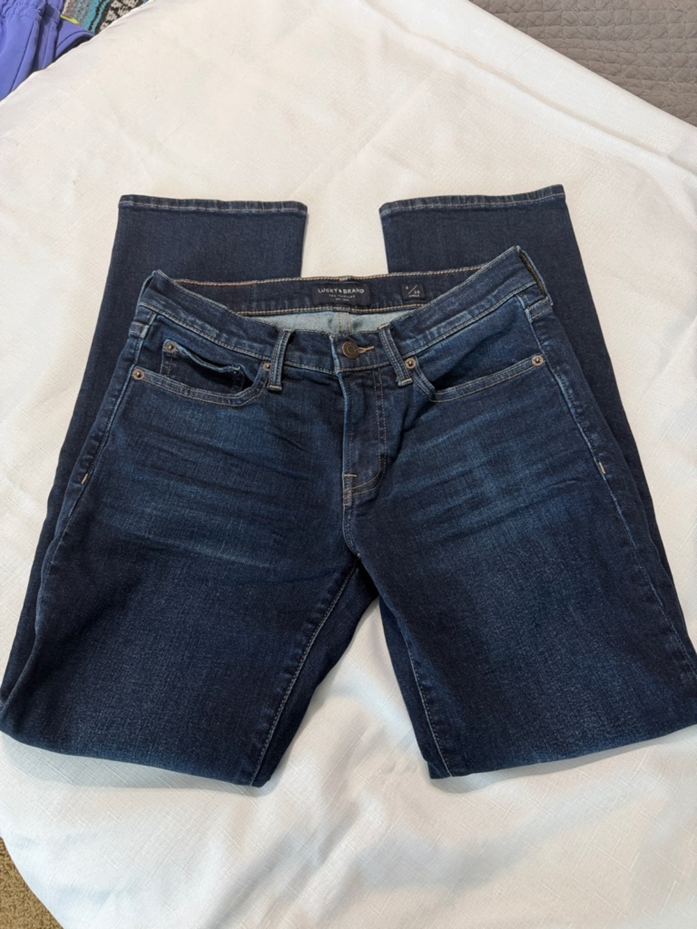 Lucky Brand Straight Leg Jeans in Dark Indigo